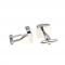 Heavy Sided Silver Tone Square Mother of Pearl Cufflinks 2.JPG